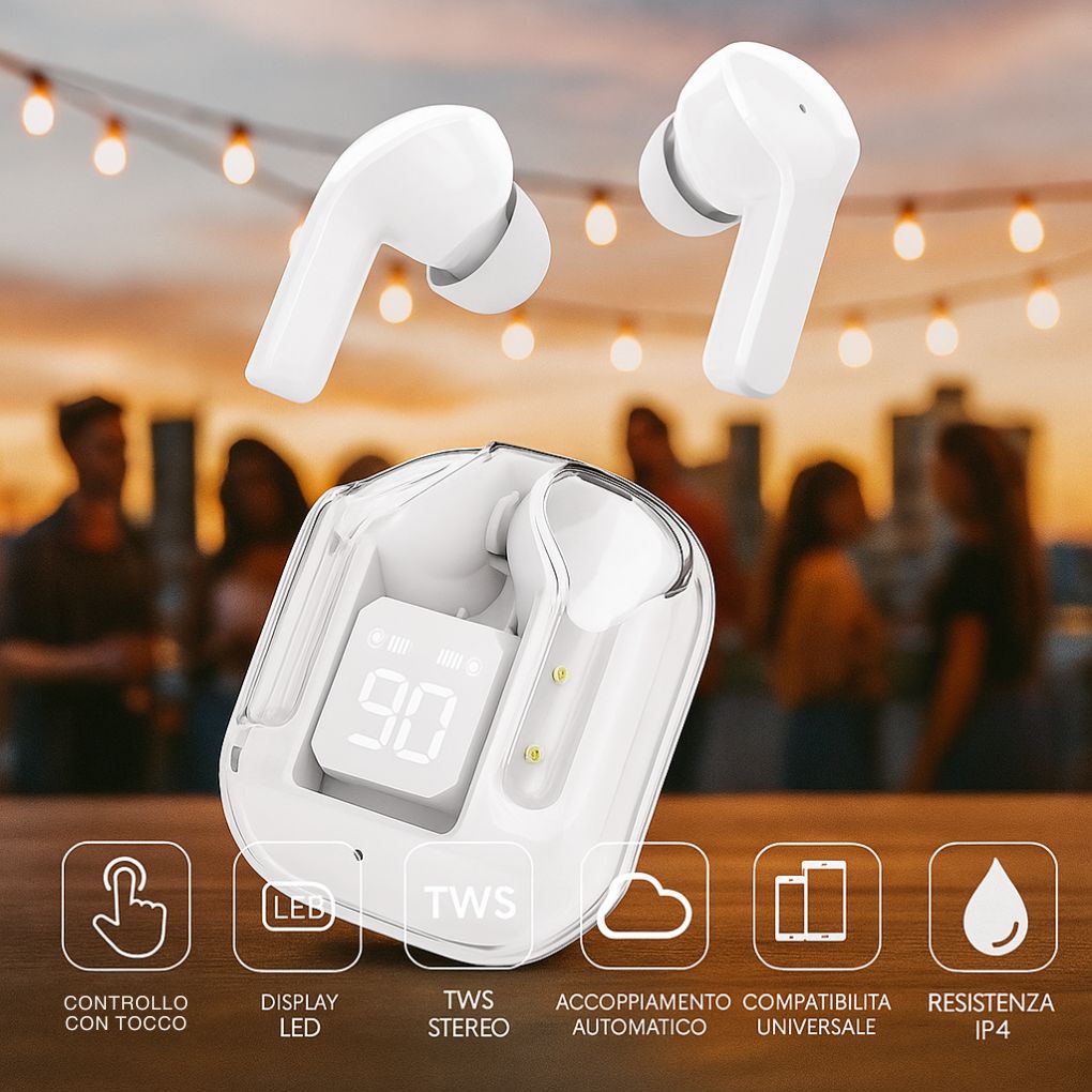 Auricolari TWS Bianchi - Vista 3